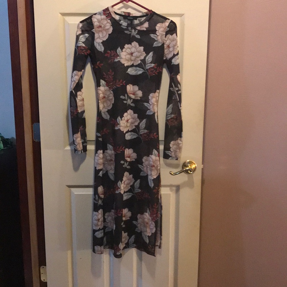 Forever 21 sheer flower dress